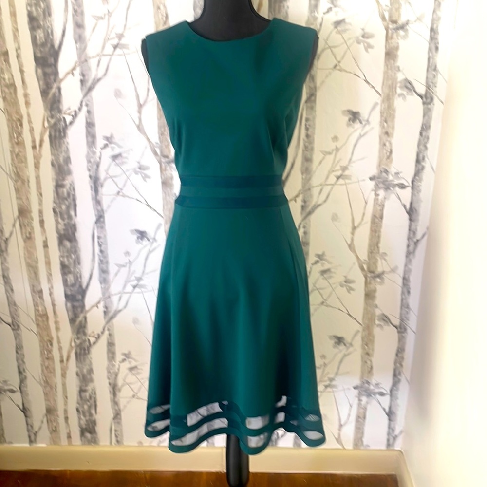 Calvin Klein forest green dress size 14